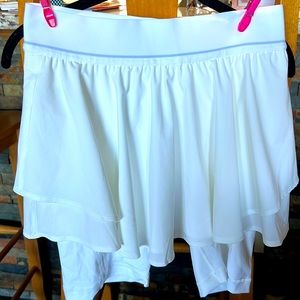 Lululemon skort with longer shorts underneath